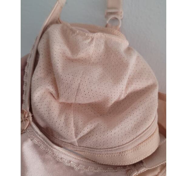 Amoena Rita SB 2004 Wire-Free Bra 40B + MaxTara Silicone Breast Forms Mastectomy - Picture 10 of 12